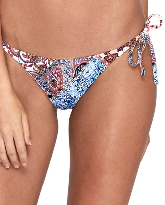 Front View Of JETS Australia Cheeky Loop Tie Side Bikini Bottom | JET AUSTRALIA POETIC
