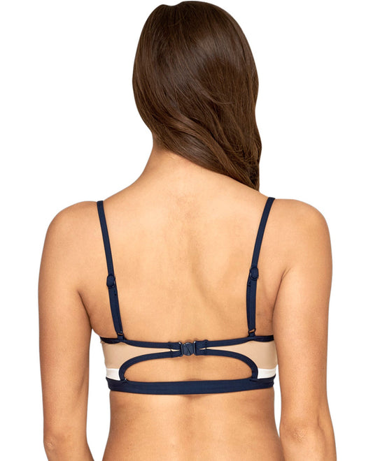 Back View Of Jets by Jessika Allen D Cup Underwire Bikini Top | JET CB NAVY