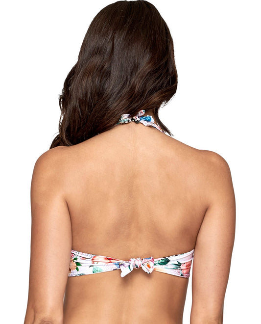 Back View Of JETS Australia Gypsy D/DD Cup Twist Front Bikini Top | JET FEMME FLORAL