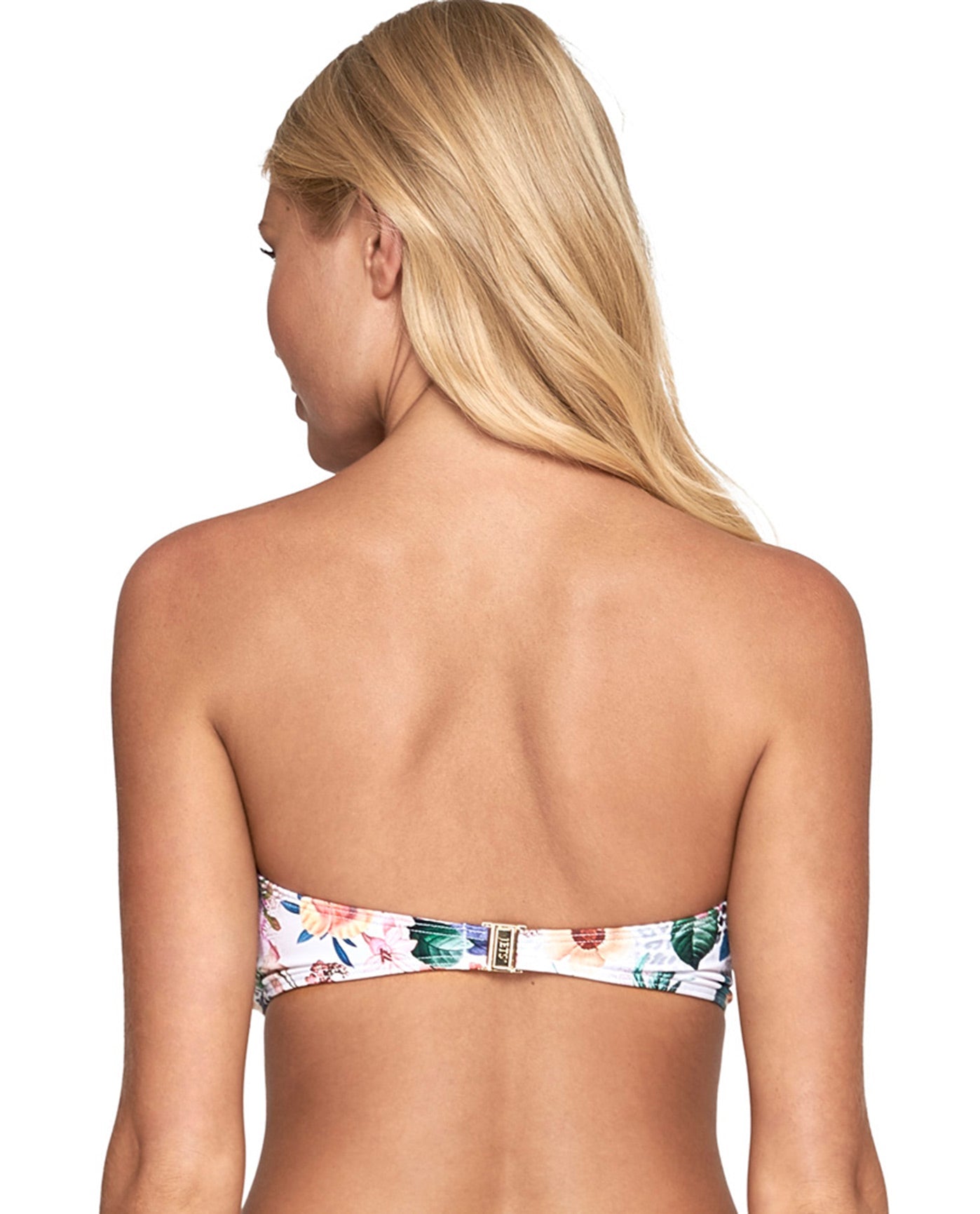 Back View Of JETS Australia Gypsy Underwire Bandeau Bikini Top | JET FEMME FLORAL