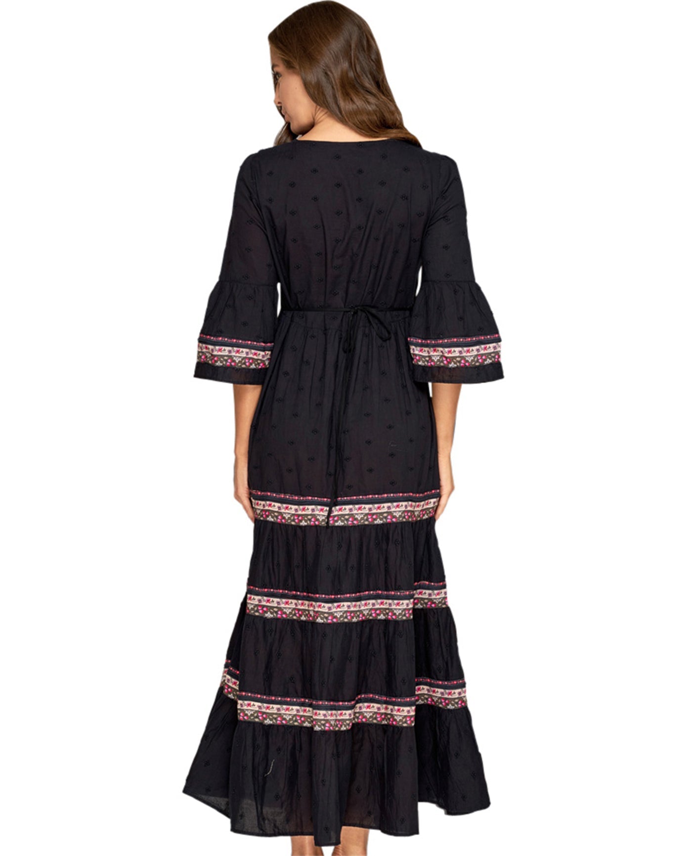Back View Of JETS Australia Sensory Maxi Dress | JET ARABIAN SPICE