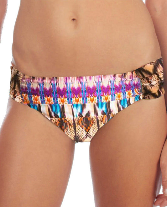 Front View Of Kenneth Cole Miss Mojave Side Sash Hipster Swim Bottom  | KKC Mojave