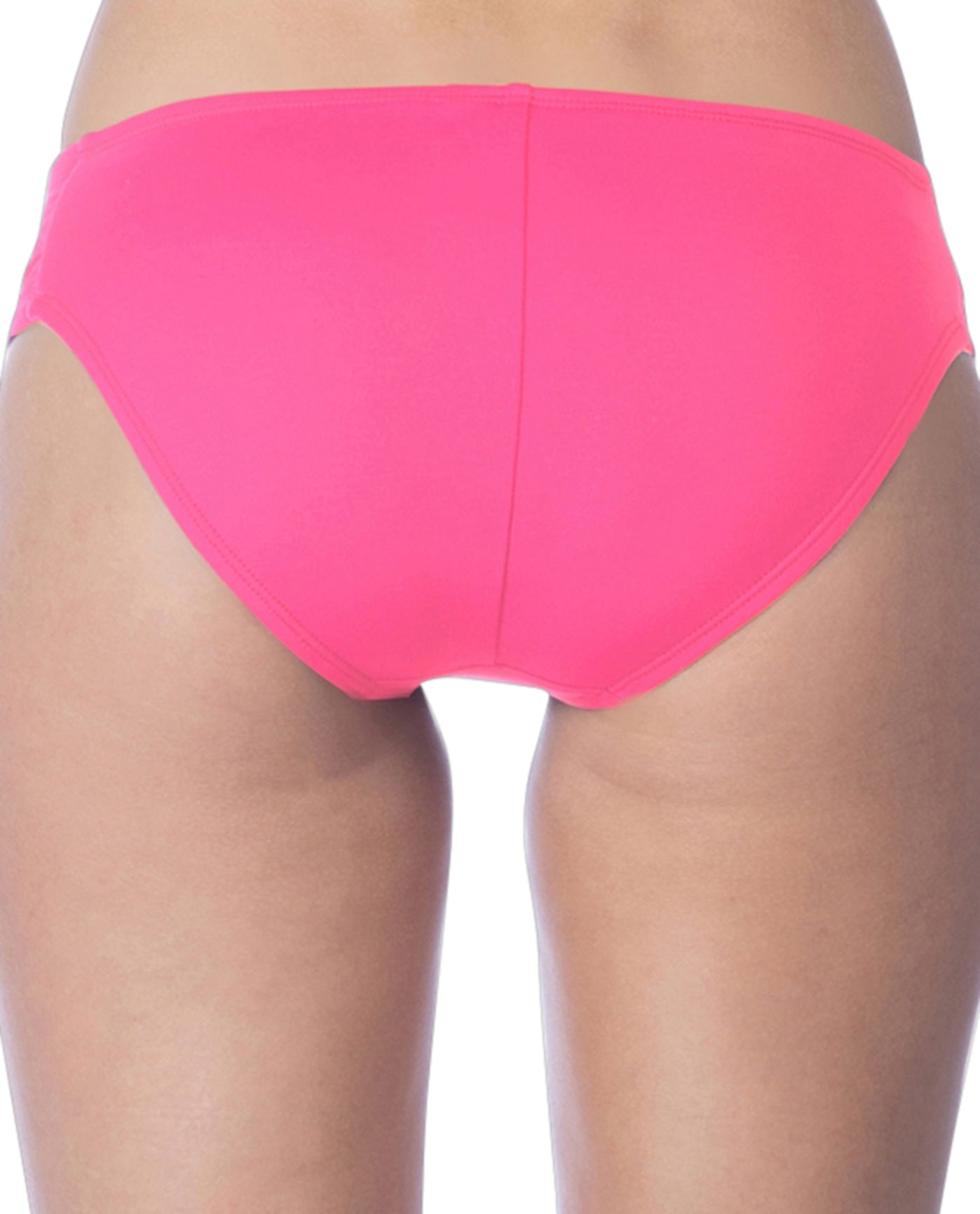 Back View Of La Blanca Island Goddess Side Shirred Hipster Tankini Bottom | LAB Watermelon