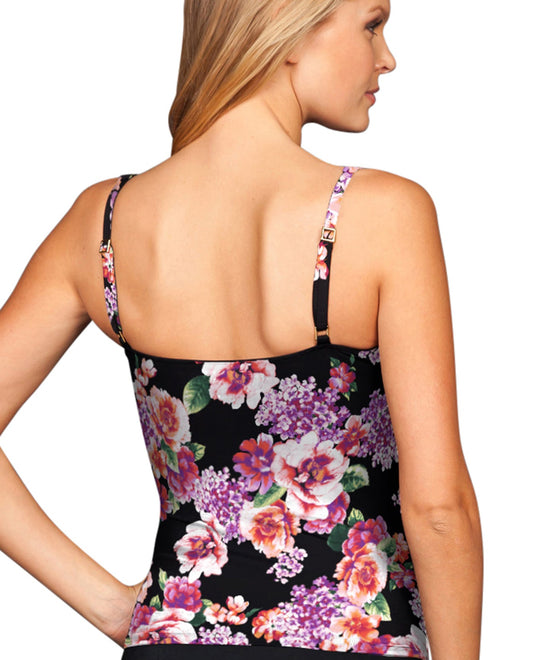Back View Of Kallure Twist Front Tankini Top | KAL Rio