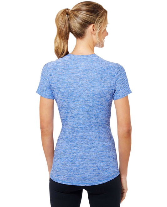 Back View Of Shape Trail Tee | SHA Amparo Blue