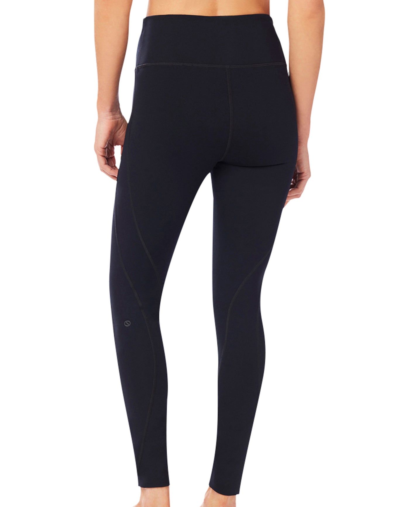 Back View Of Shape Black High Rise SS Legging | SHA Black
