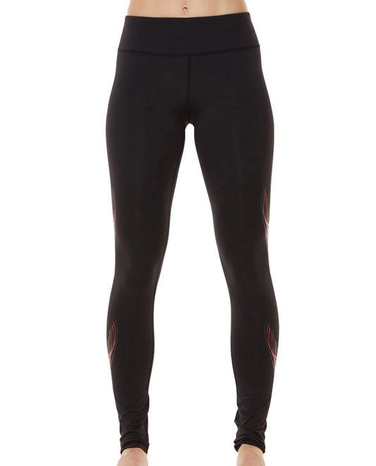 Front View Of Shape Vortex Legging | SHA Black