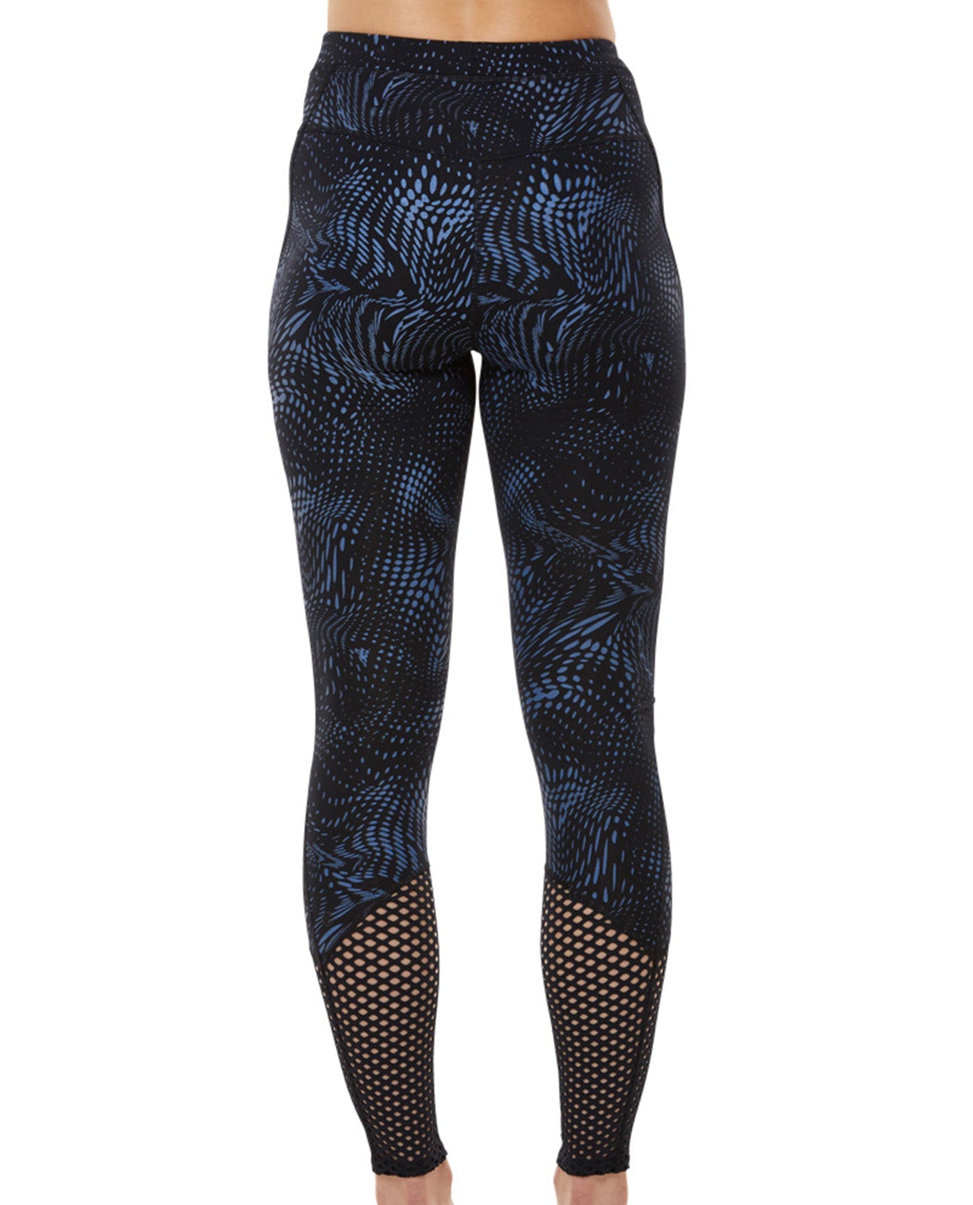 Back View Of Shape Warp Dot Element Legging | SHA Warp Dot Element