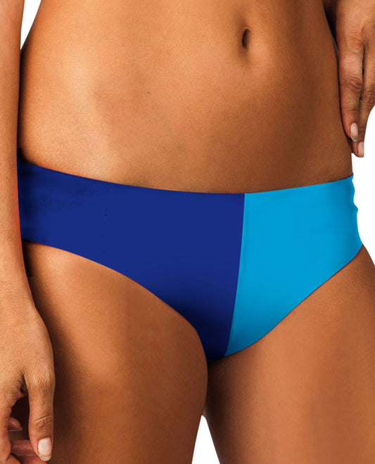 Front View Of Raisins Cheeky Hipster Bikini Bottom | RAI Santa Cruz Blue