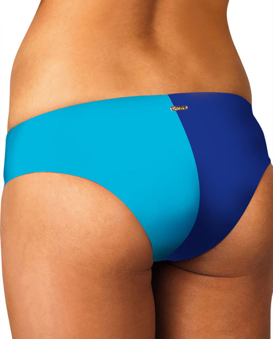 Back View Of Raisins Cheeky Hipster Bikini Bottom | RAI Santa Cruz Blue