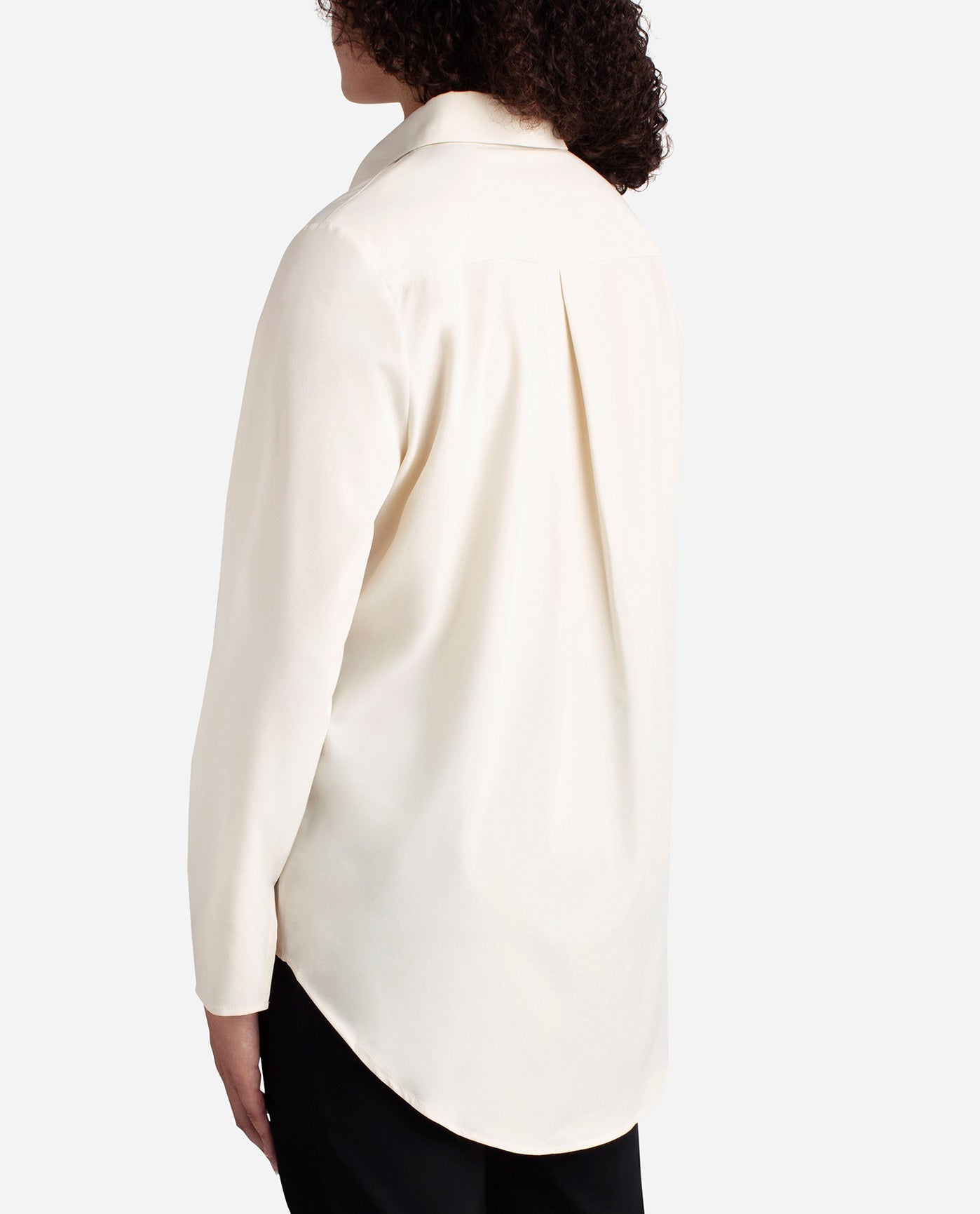Back View Of Danskin Birch Button Up Top | DSK BIRCH