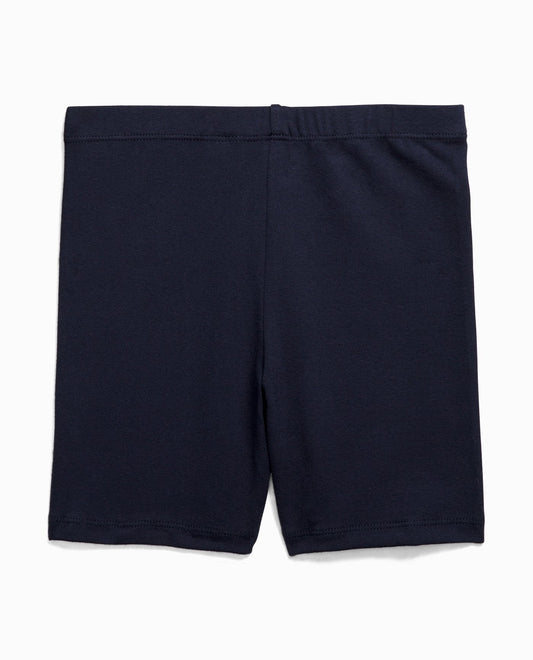 Back View Of Danskin Navy Girl'S 5-Inch Bike Short | DSK NAVY