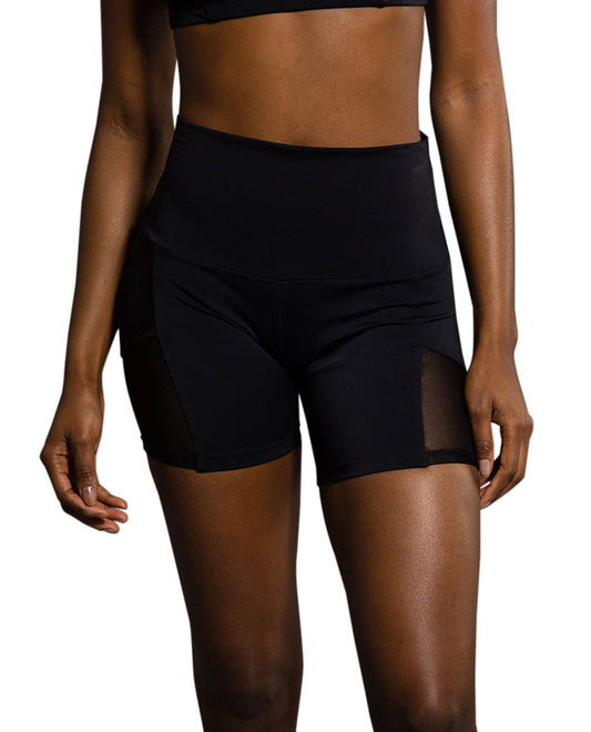 Back View of Onzie Black Stunner Short | ONZ BLACK
