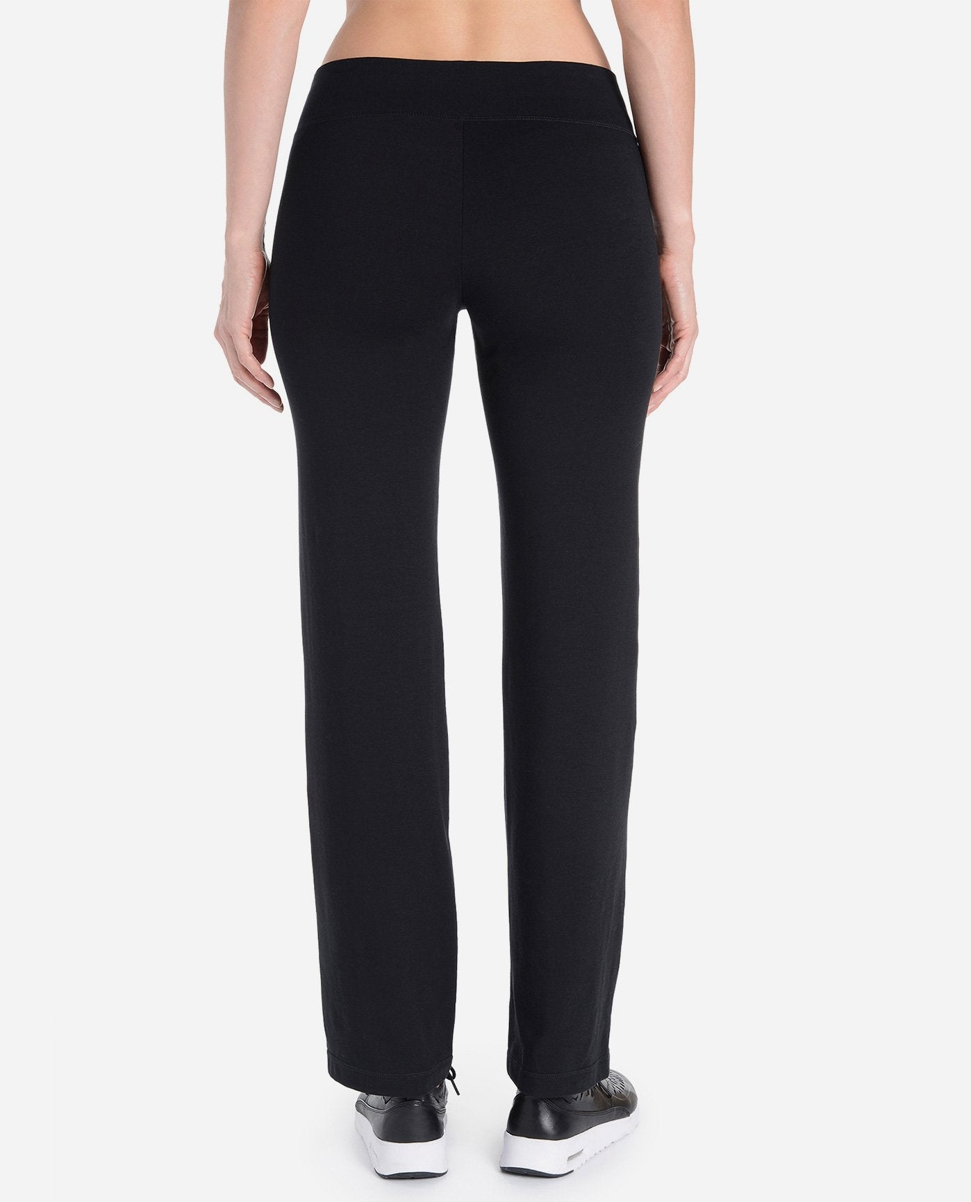 Back View Of Danskin Black Essentials Yoga Pant | DSK BLACK