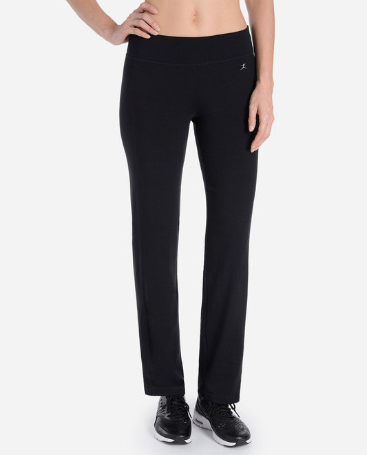 Front View Of Danskin Black Essentials Yoga Pant | DSK BLACK