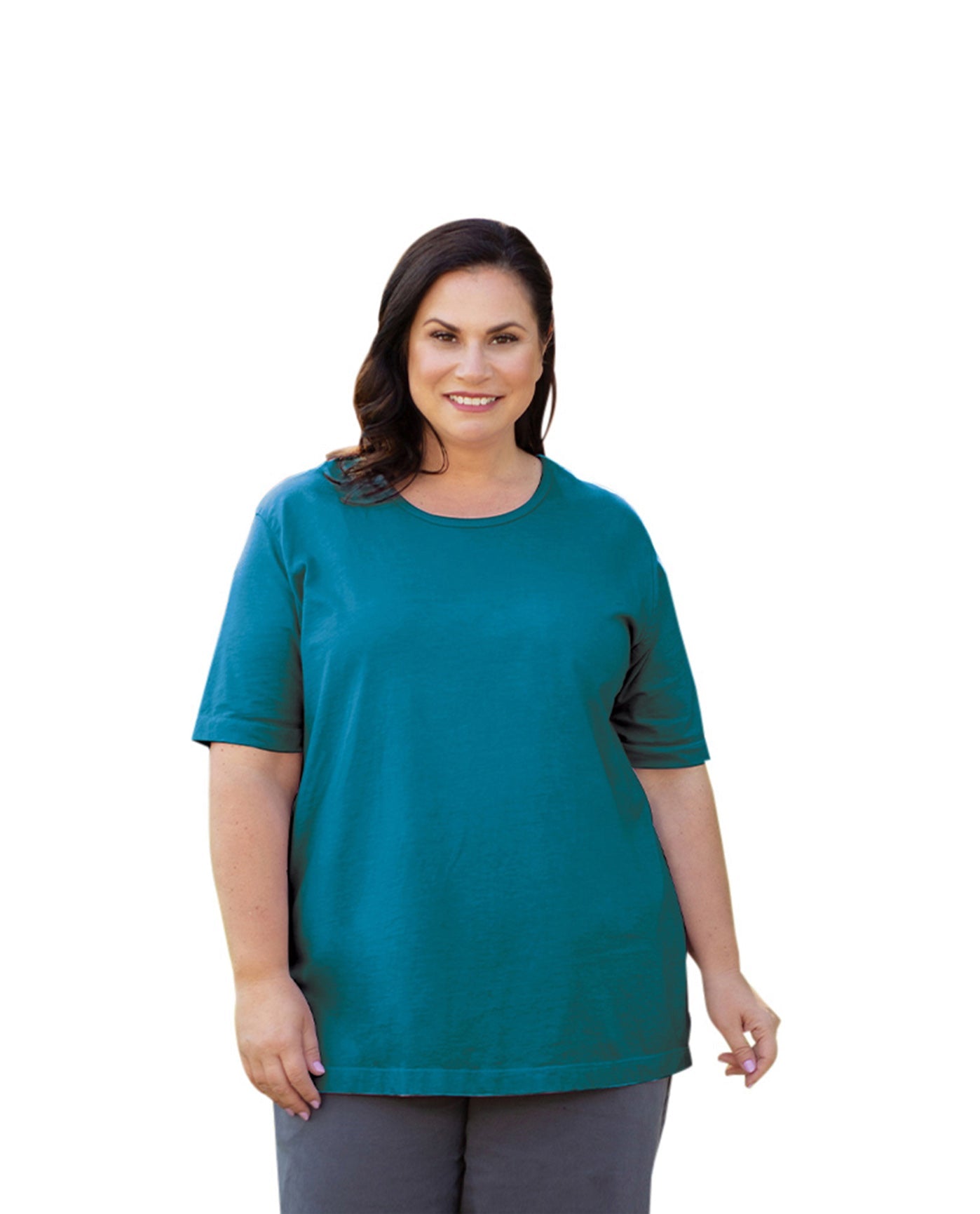 Front of 100% Cotton Short Sleeve Plus Size Tee | DEPTH OTPS Ocean Depths