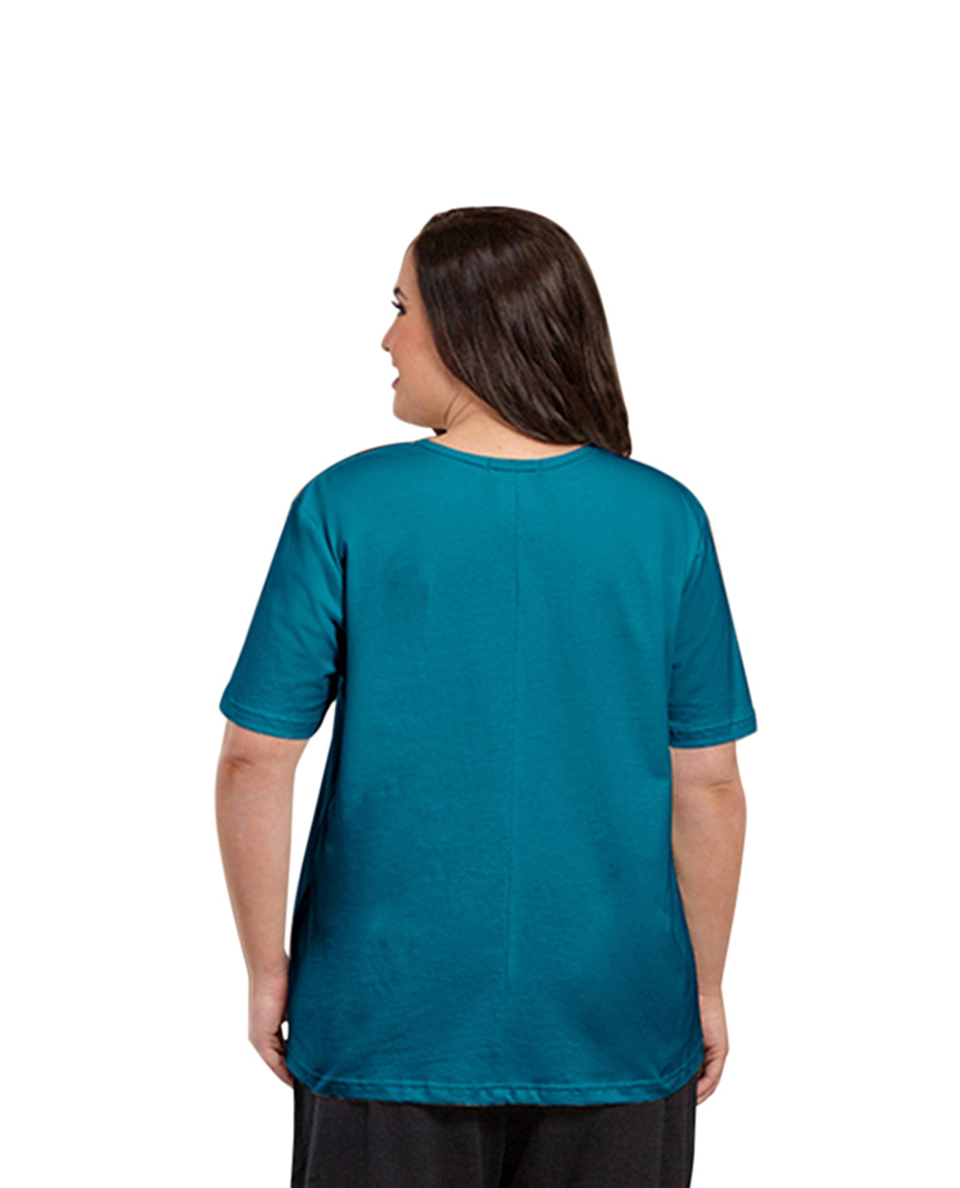 Back of 100% Cotton Short Sleeve Plus Size Tee | DEPTH OTPS Ocean Depths