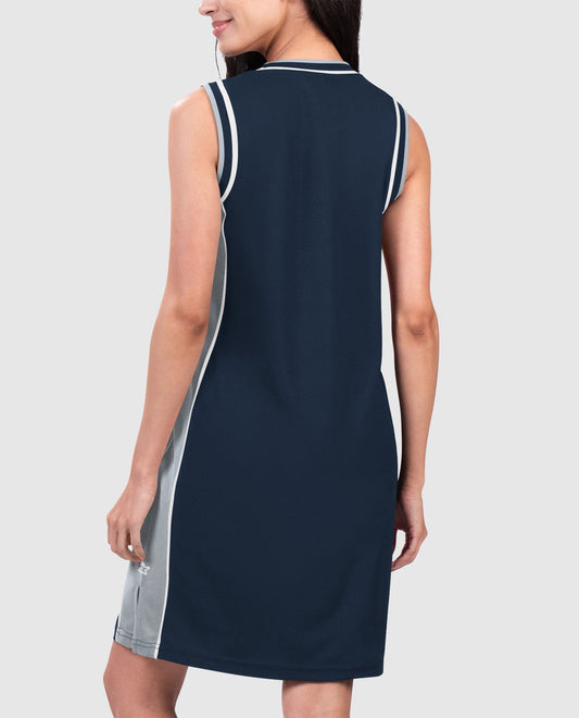 Back View of Starter Navy Dallas Cowboys Womens Slam Dunk Starter Tank Dress | STR DALLAS COWBOYS NAVY