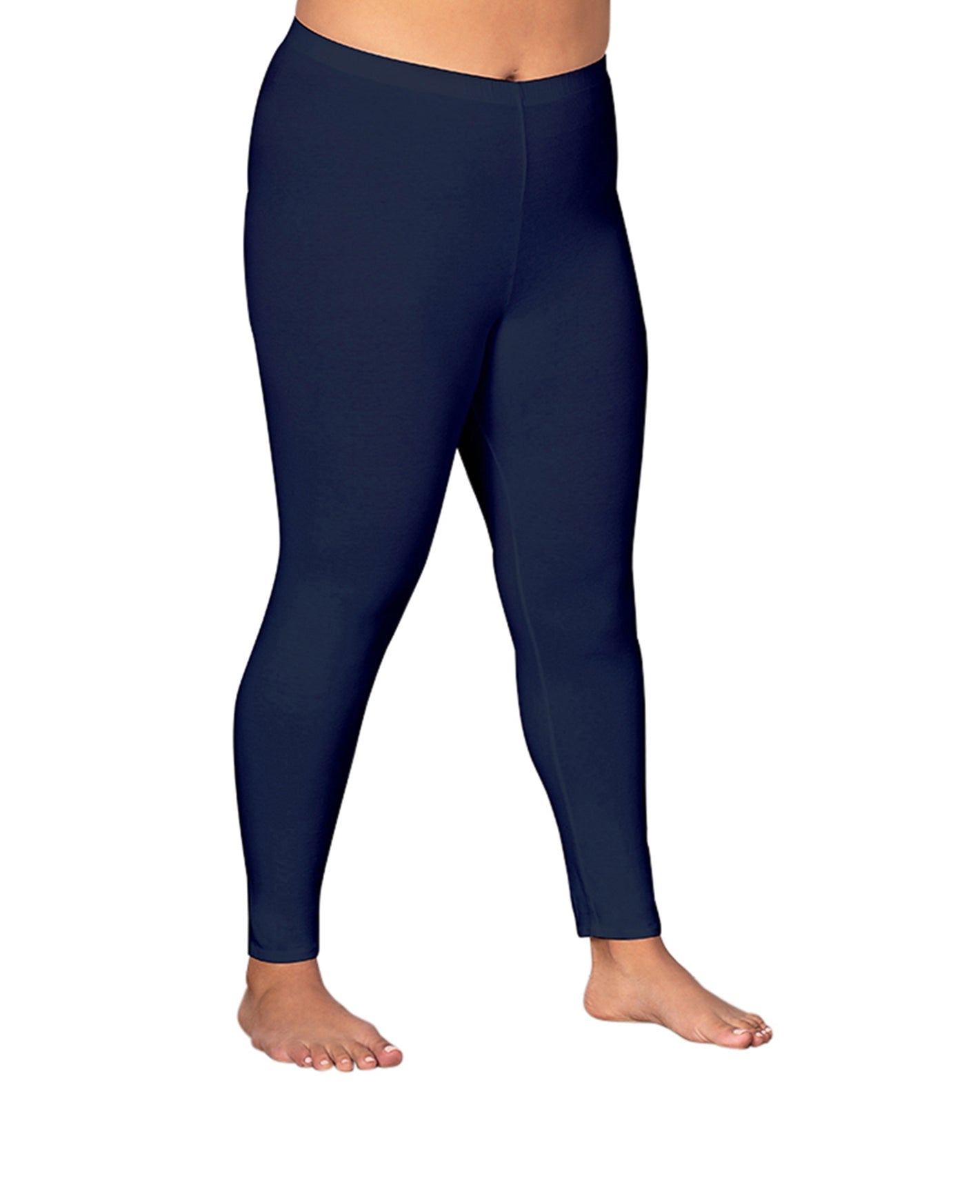 Front of Plus Size Leggings | 019 OTPS Navy