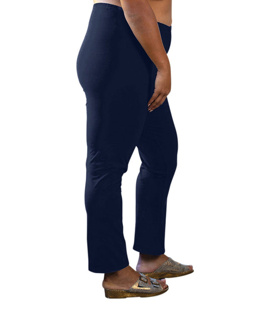 Front of Plus Size Relaxed Leggings | Navy