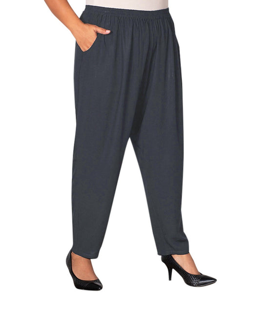 Front of Essential Tailored Rayon Plus Size Pants | ANCHO OTPS Anchor