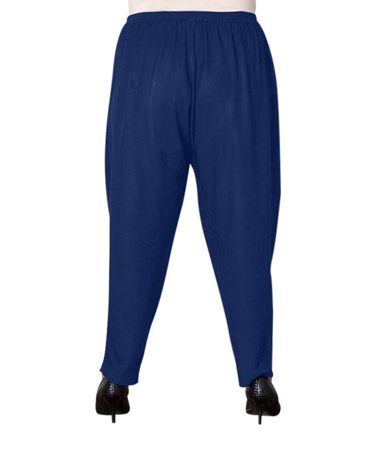 Back of Essential Tailored Rayon Plus Size Pants | NAVY OTPS Navy