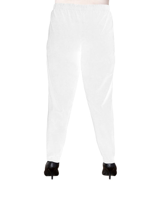 Back of Tailored Stretch Twill Plus Size Pants | WHITE OTPS White