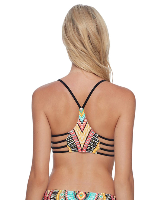 Back View of Body Glove Culture Alani Multi Strap Bralette Bikini Top | BDG CULTURE