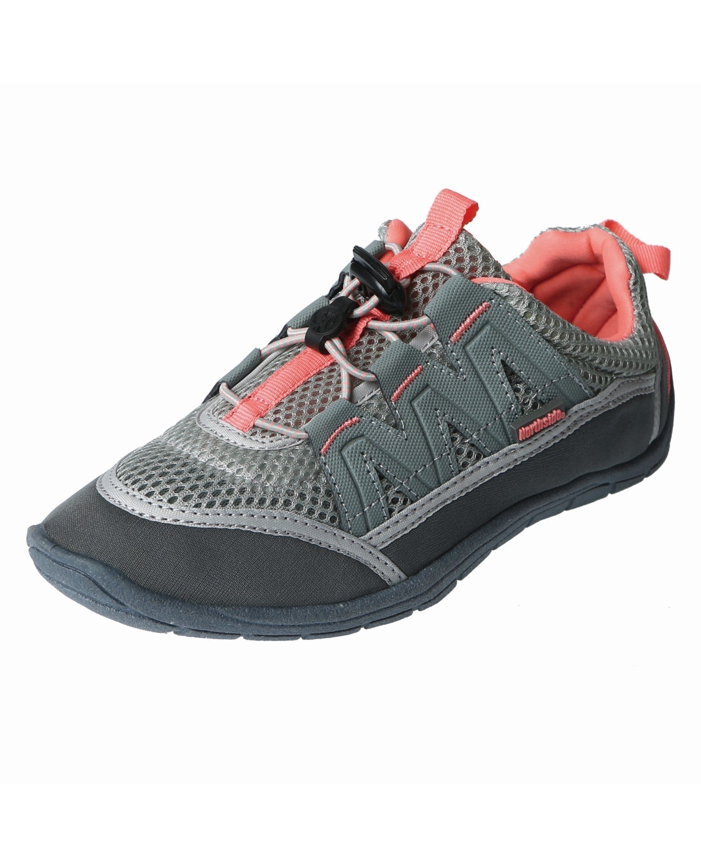 Front View of Northside Gray And Coral Brille Ii Women'S Water Shoes | NOR GRAY