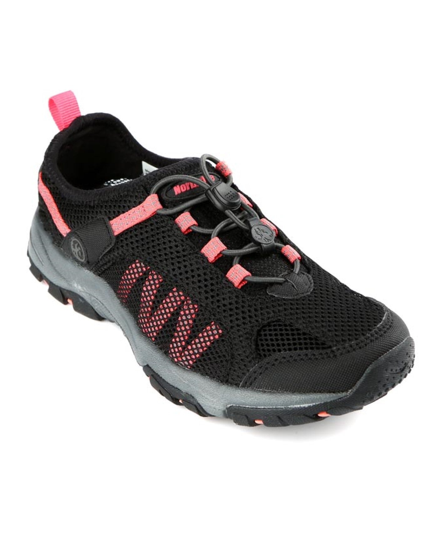 Front View of Northside Niagara Black Cushioned Ladies Water Shoe | NOR BLACK