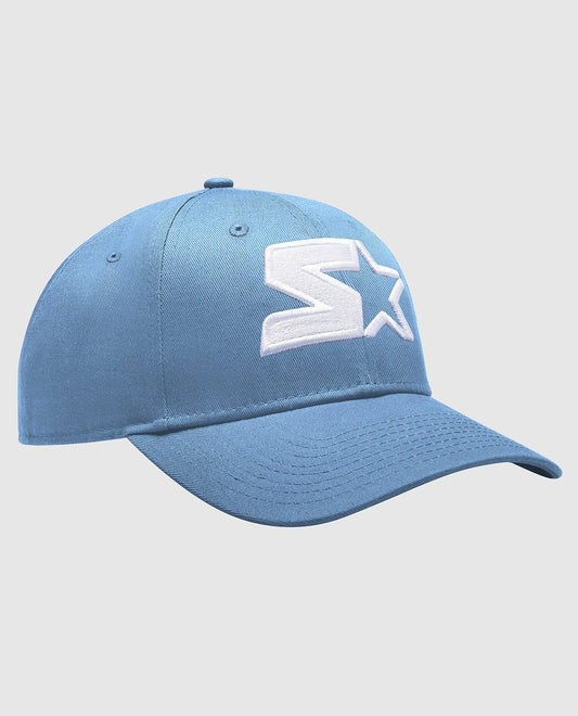 Front View of Starter Light Blue Breeze Snapback Hat | STR LIGHT BLUE