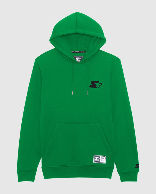 Front View of Starter Green Jimmy Pullover Hoodie | STR GREEN
