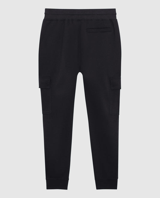 Back View of Starter Black Kyle Jogger With Cargo Pockets | STR BLACK