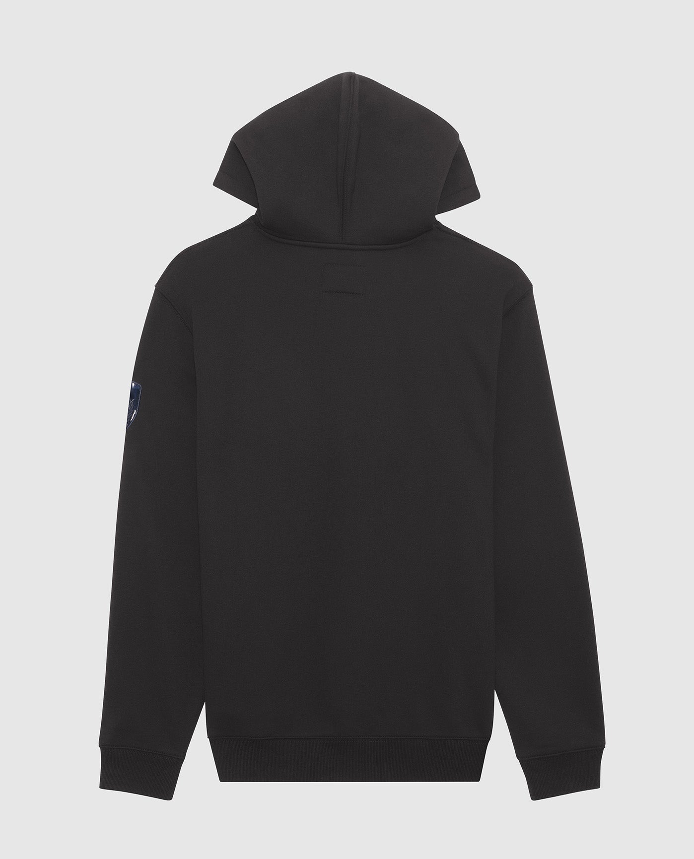 Back View of Starter Black Clint Pullover Hoodie | STR BLACK