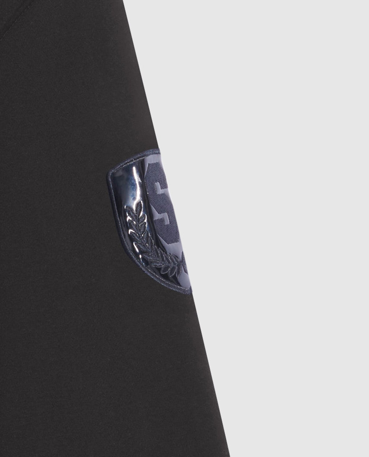 Detail View of Starter Black Clint Pullover Hoodie | STR BLACK