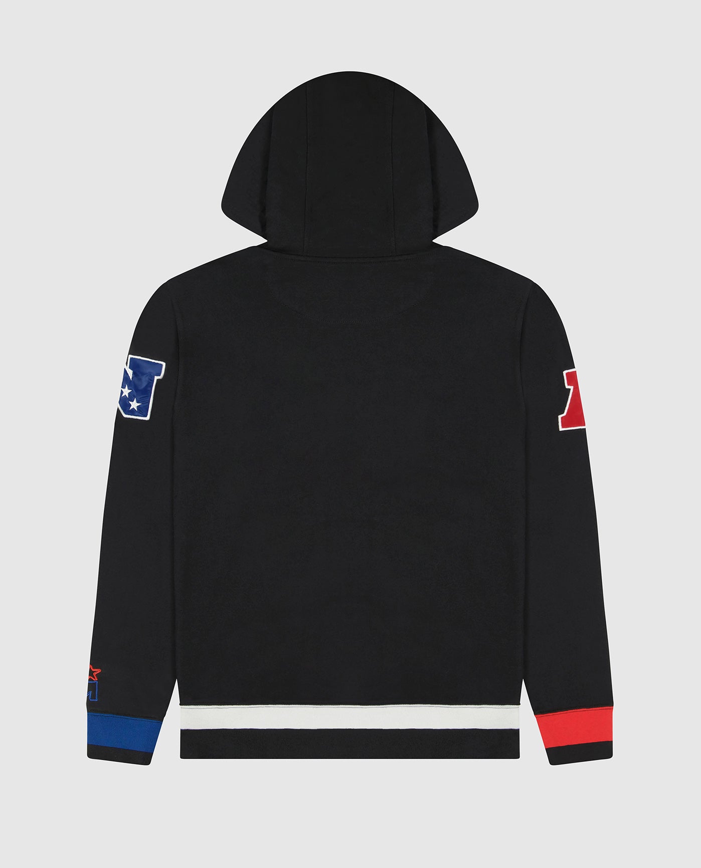 Back View of Starter Black Super Bowl Lvi Pullover Hoodie | STR SUPER BOWL LVI BLACK