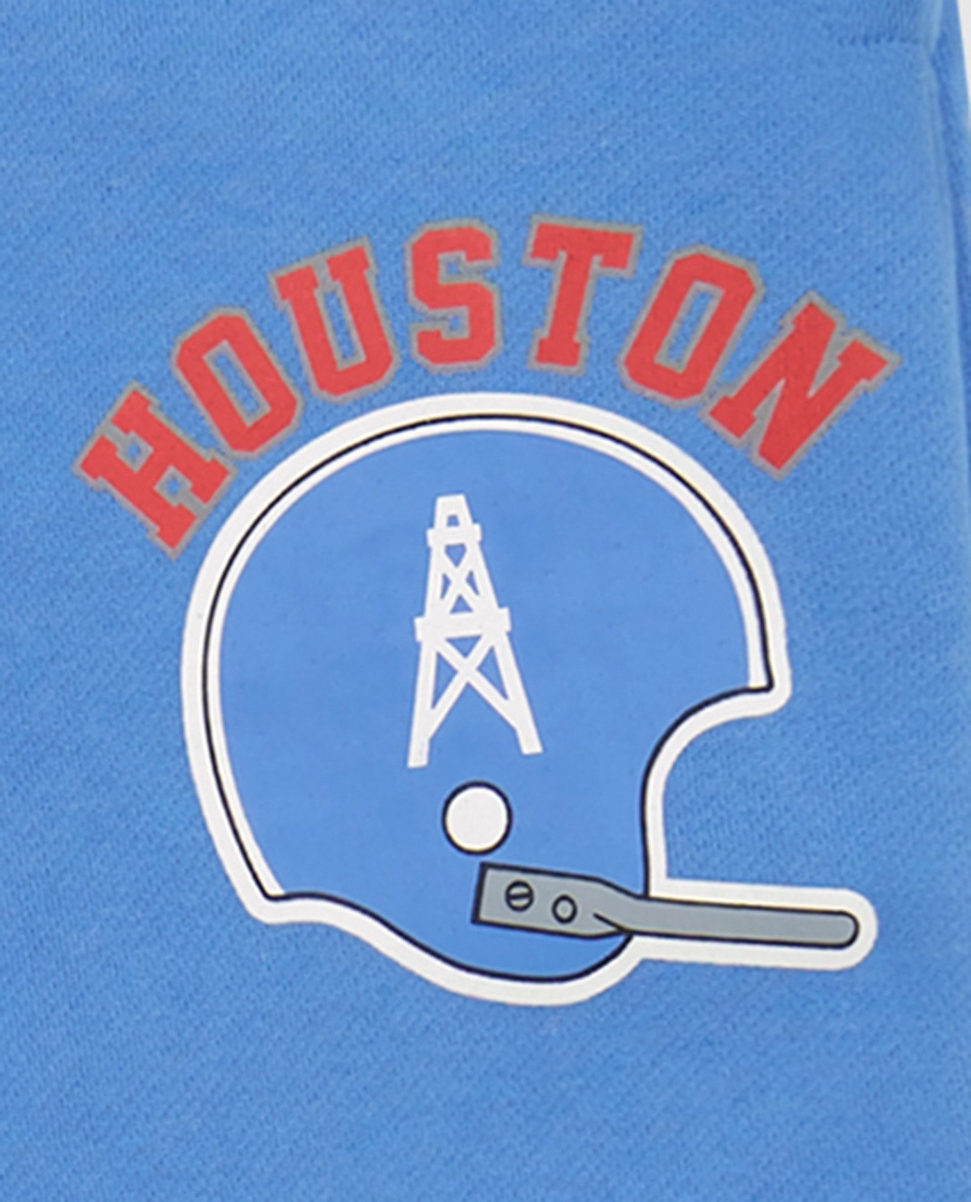 Side View of Starter Light Blue Houston Oilers Sweatpants | STR HOUSTON OILERS LIGHT BLUE