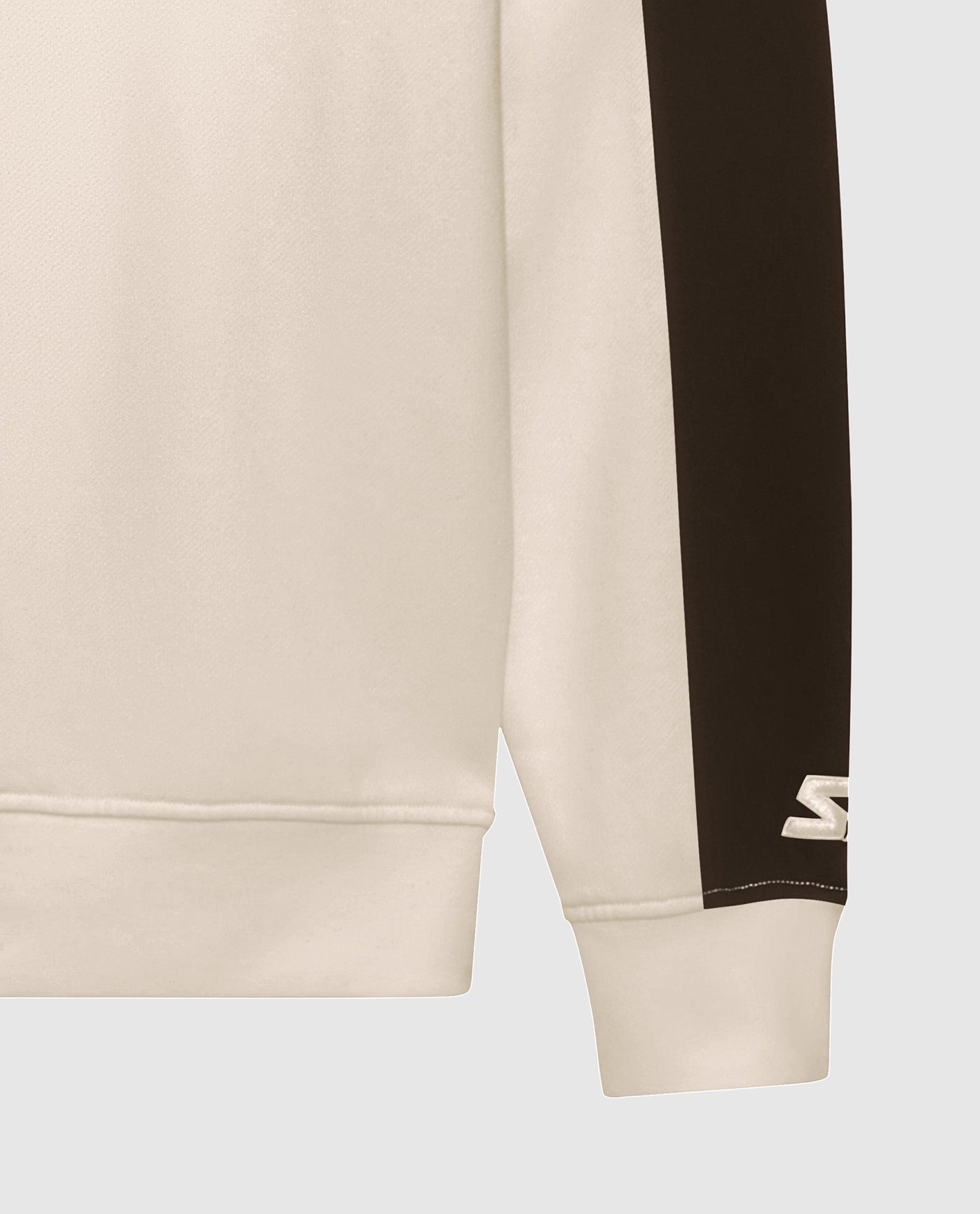 Detail View of Starter Cream Cleveland Browns Team Crew Starter Long Sleeve Shirt | STR CLEVELAND BROWNS CREAM