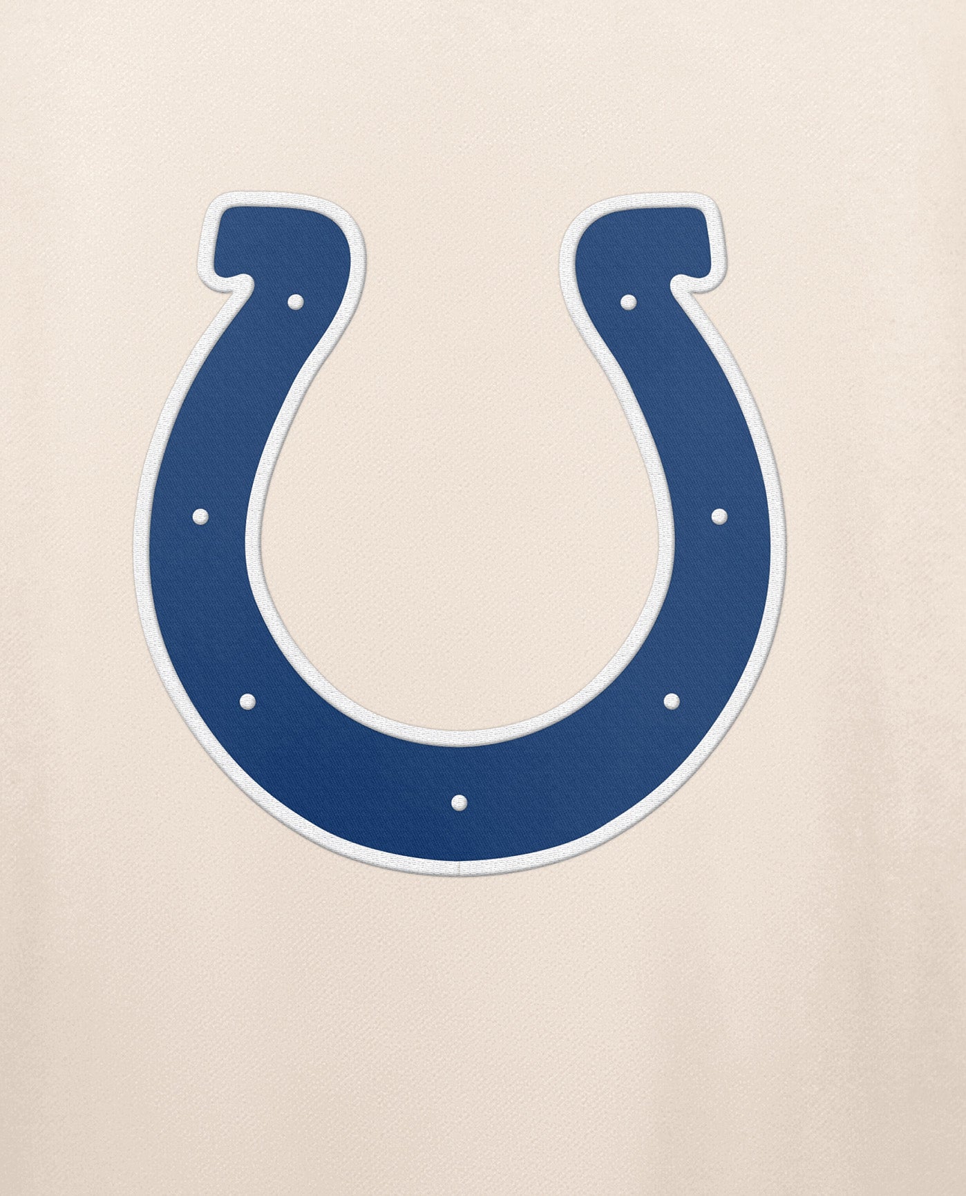 Side View of Starter Cream Indianapolis Colts Team Crew Starter Long Sleeve Shirt | STR INDIANAPOLIS COLTS CREAM