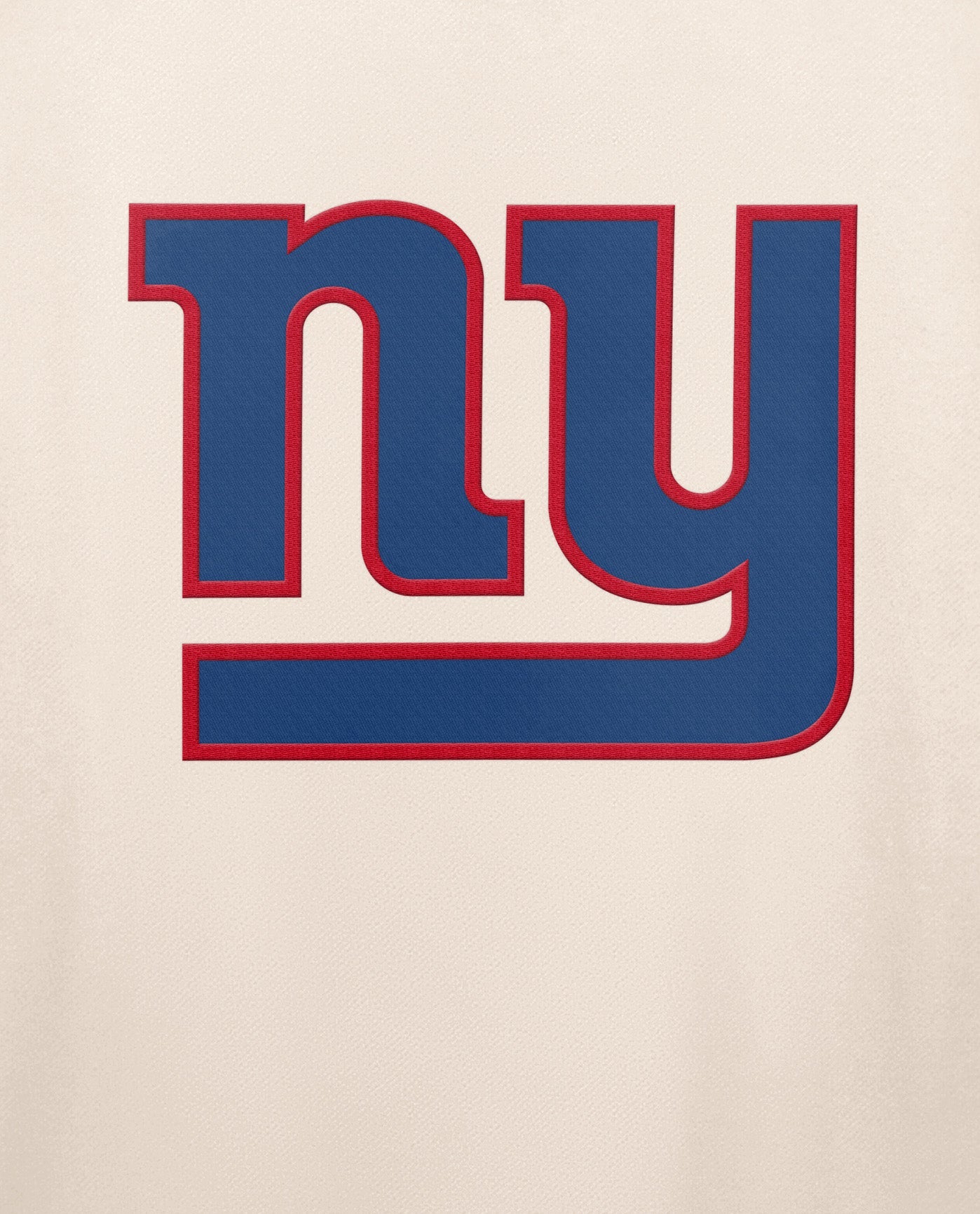 Detail View of Starter Cream New York Giants Team Crew Starter Long Sleeve Shirt | STR NEW YORK GIANTS CREAM