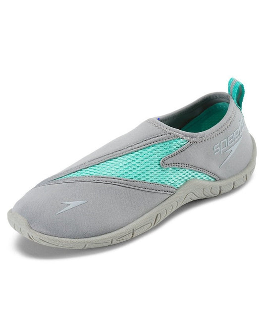 Front View of Speedo Frost And Grey Women'S Surfwalker Pro 3.0 Water Shoes | SPE GREY