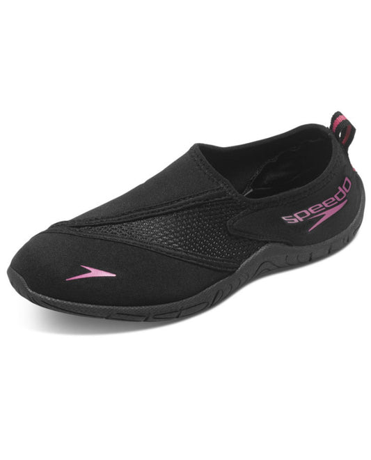 Front View of Speedo Surfwalker Women'S Aqua Shoes | SPE BLACK
