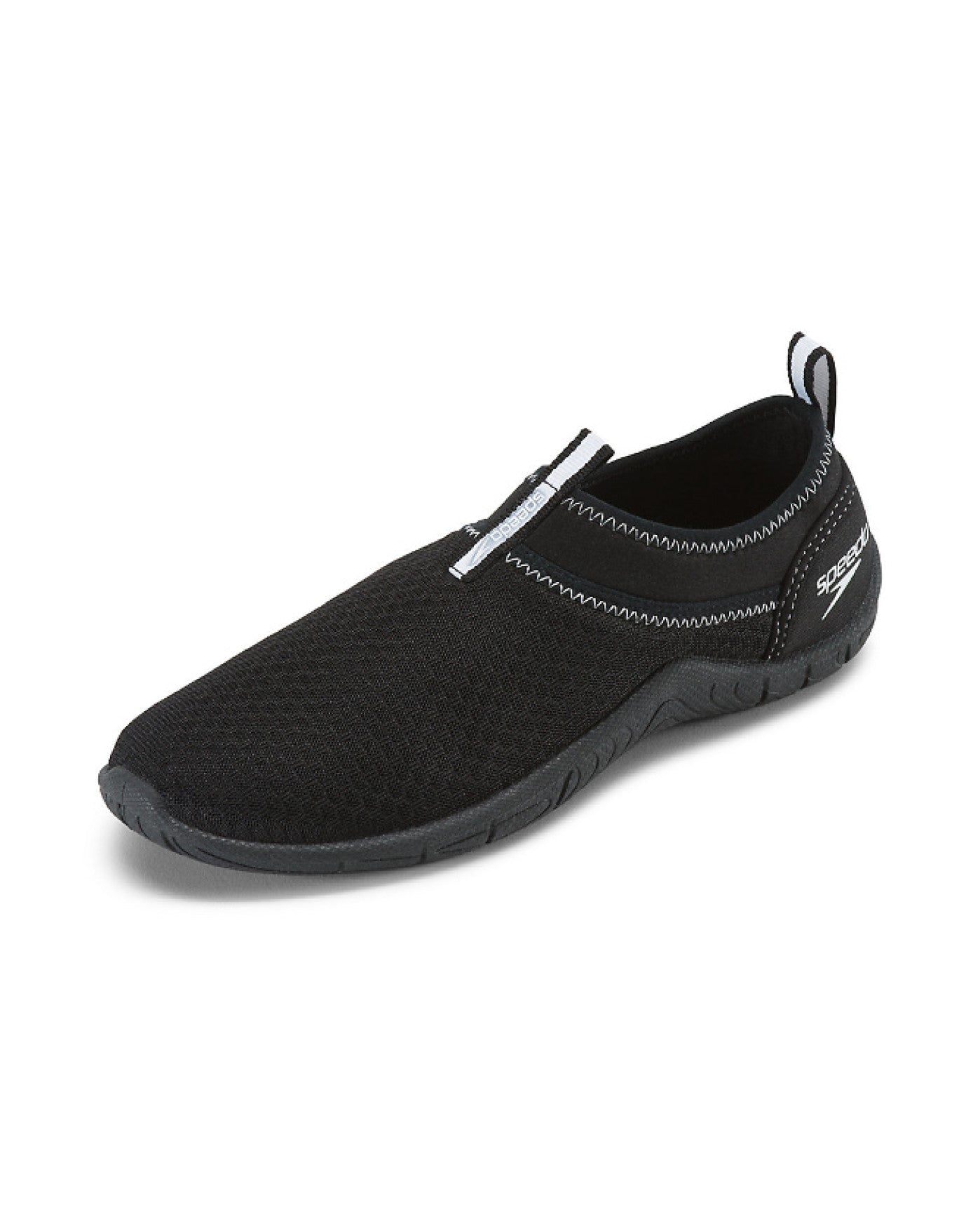 Front View of Speedo Black And White Women'S Tidal Cruiser Water Shoes | SPE BLACK
