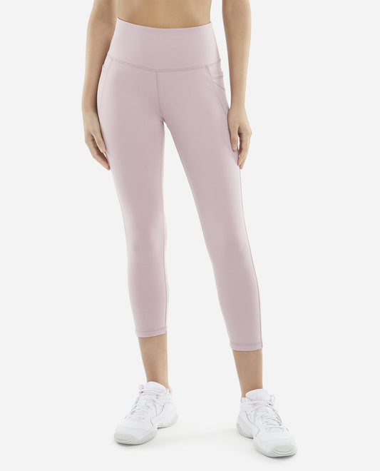 Front View Of Danskin Dreamy Lilac Curvy Cropped Legging | DSK DREAMY LILAC