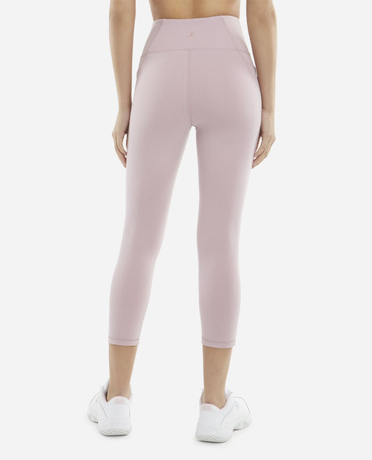 Back View Of Danskin Dreamy Lilac Curvy Cropped Legging | DSK DREAMY LILAC