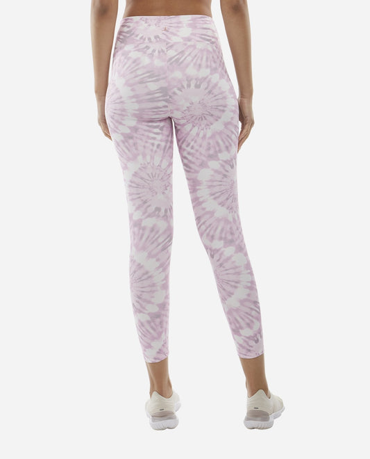 Back View Of Danskin Lilac Tie Dye Tie Dye Swirl 7-8 Legging | DSK LILAC TIE DYE