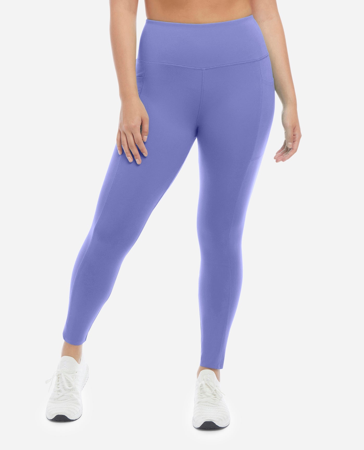 Front View Of Danskin Venice Blue High Rise Bonded Legging | DSK VENICE BLUE