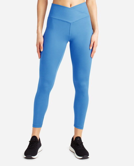 Front View Of Danskin Marina Crossover Waist 7-8 Legging | DSK MARINA