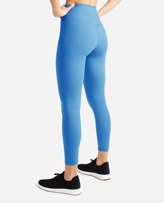 Back View Of Danskin Marina Crossover Waist 7-8 Legging | DSK MARINA