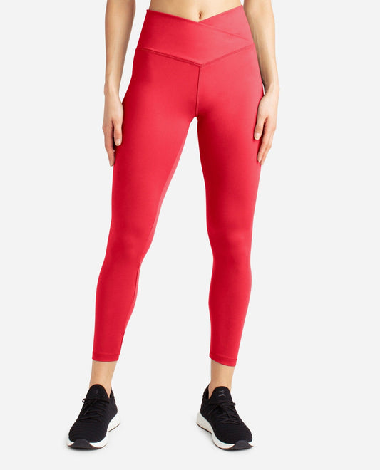 Front View of Danskin Cayenne Crossover Waist 7-8 Legging | DSK CAYENNE
